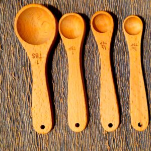 wooden measuring spoon