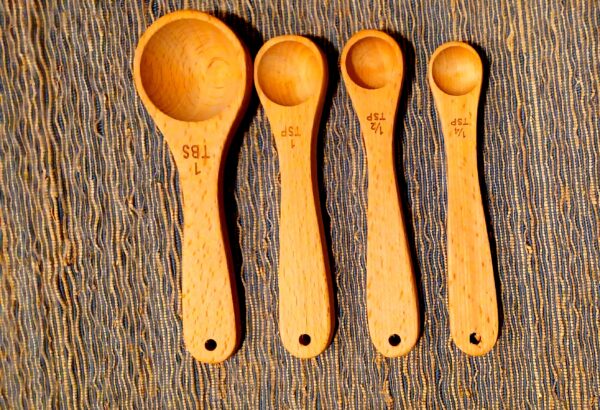 wooden measuring spoon