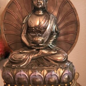 Amitabha Buddha Bronze/ ships free